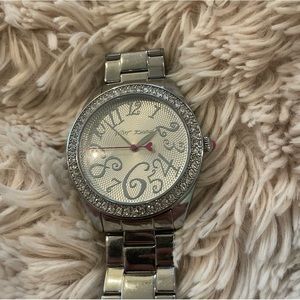 Silver Betsey Johnson Watch